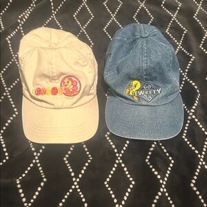 Warner Bros. Tweety Bird Cream and Blue Hats